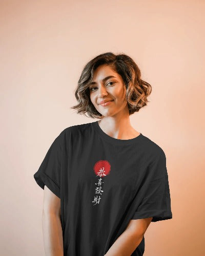 "Burning Leaves, Autumn Sealed" Oversized Tee